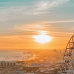 ocean city new jersey drone photography marketing websites ferris wheel sunset